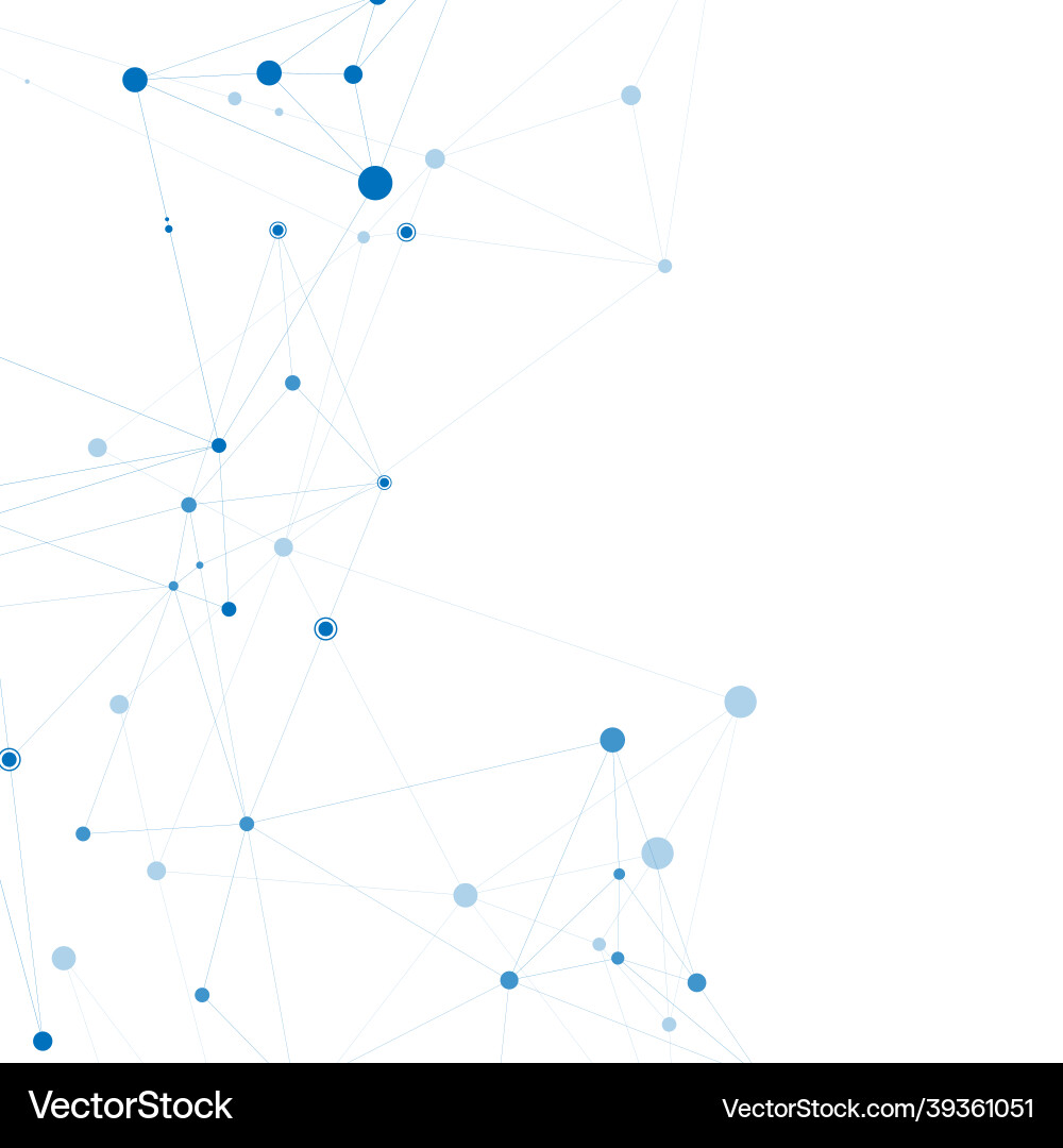 Technology network connect with points and lines Technology network connect with points and lines Vector Image