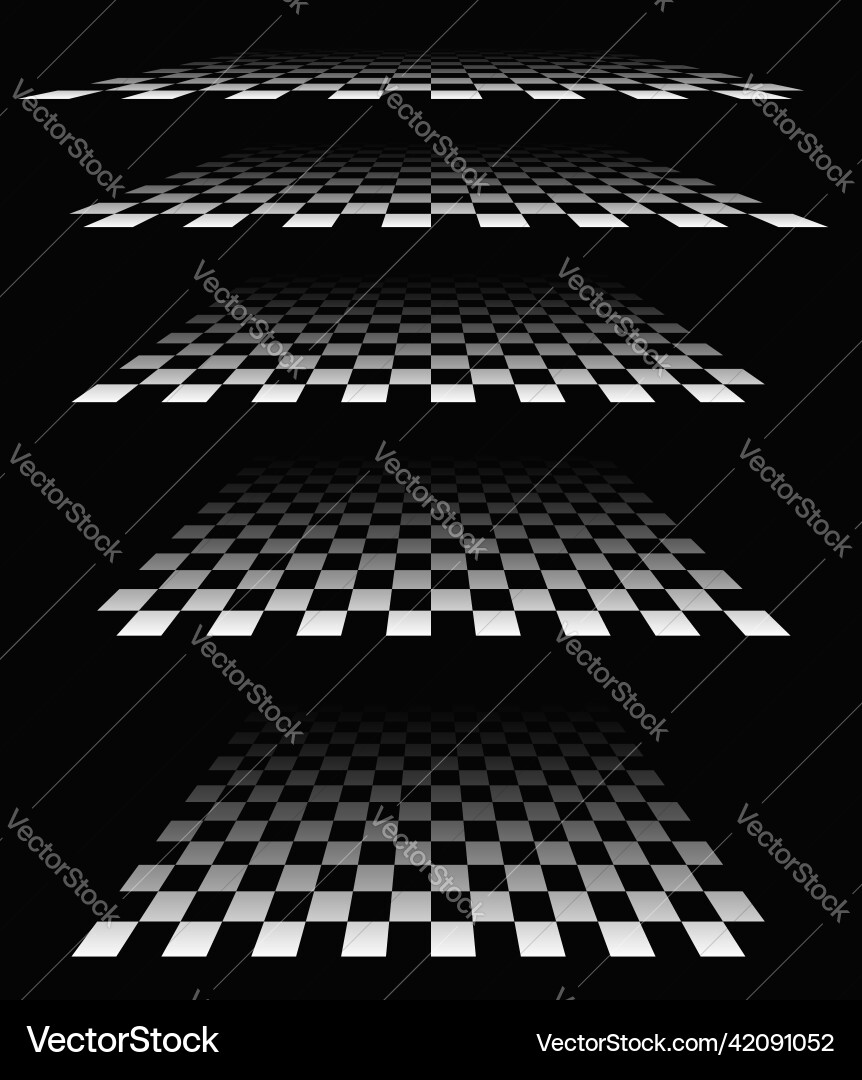 3D Checkerboard Pattern vector image