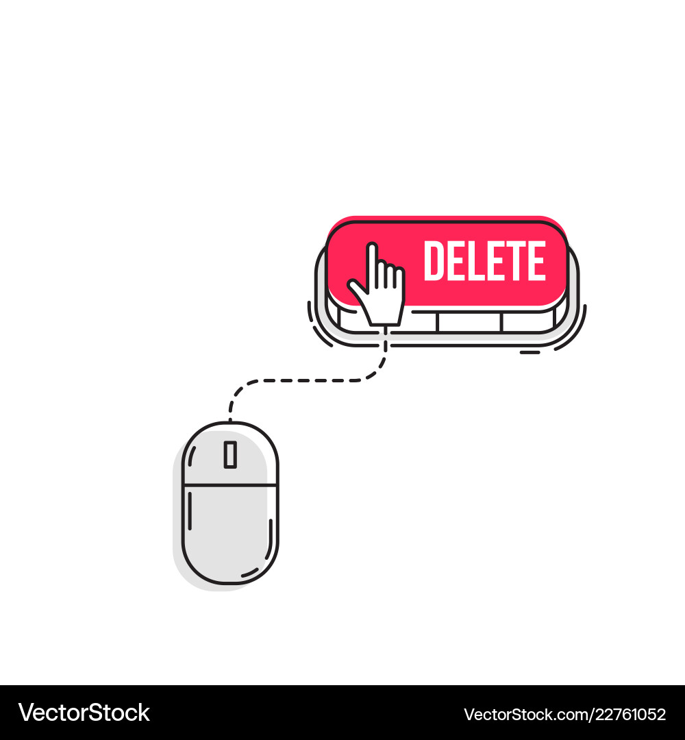 Computer mouse clicks the cursor vector image