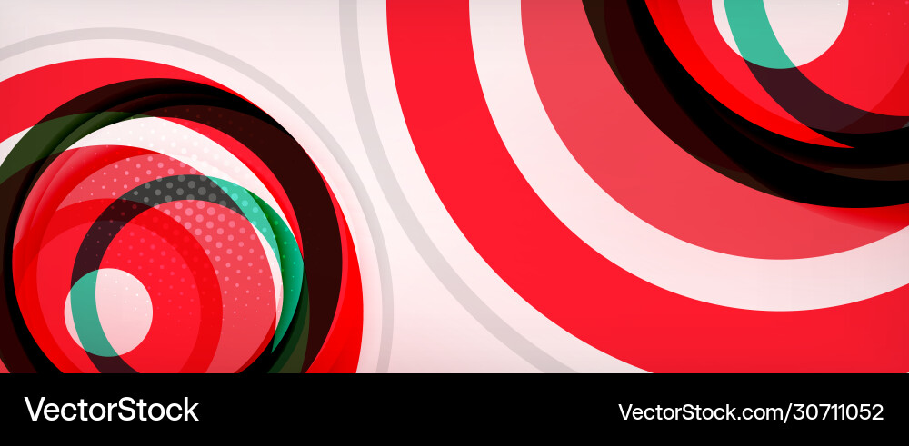 Dynamic Circle Abstract Background vector image