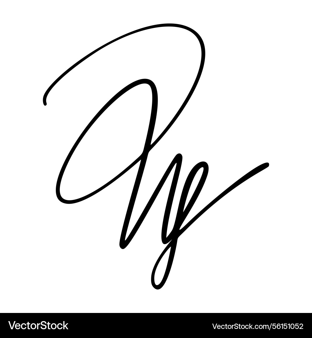 Handwritten signature name sign with random Handwritten signature name sign with random Vector Image
