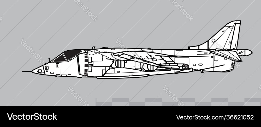 Hawker siddeley harrier gr1 av-8a matador Hawker siddeley harrier gr1 av-8a matador vector image