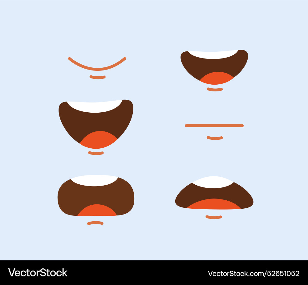 Man face constructor different emotions Vector Image
