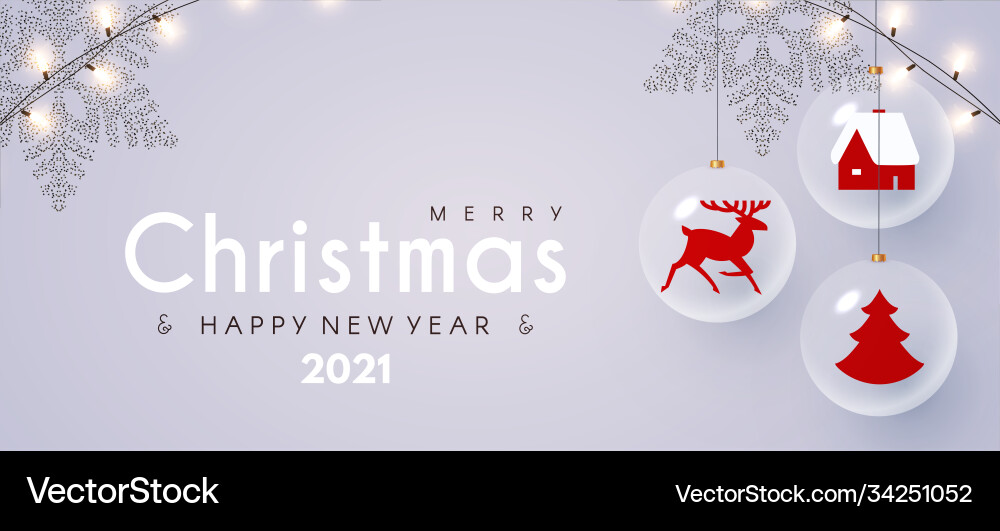 Merry christmas and happy new 2021 year design Merry christmas and happy new 2021 year design vector image