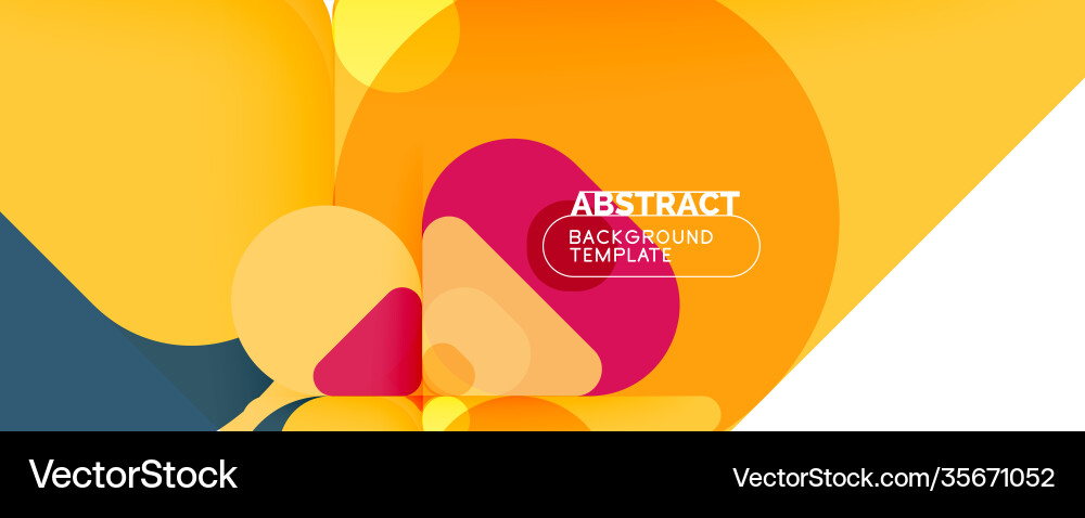 Modern geometric round shapes and dynamic lines Modern geometric round shapes and dynamic lines vector image