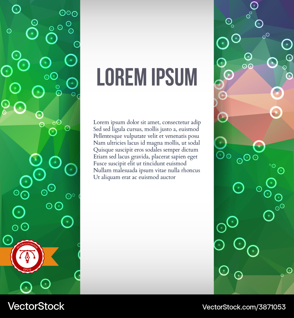 Abstract colorful triangles background vector image