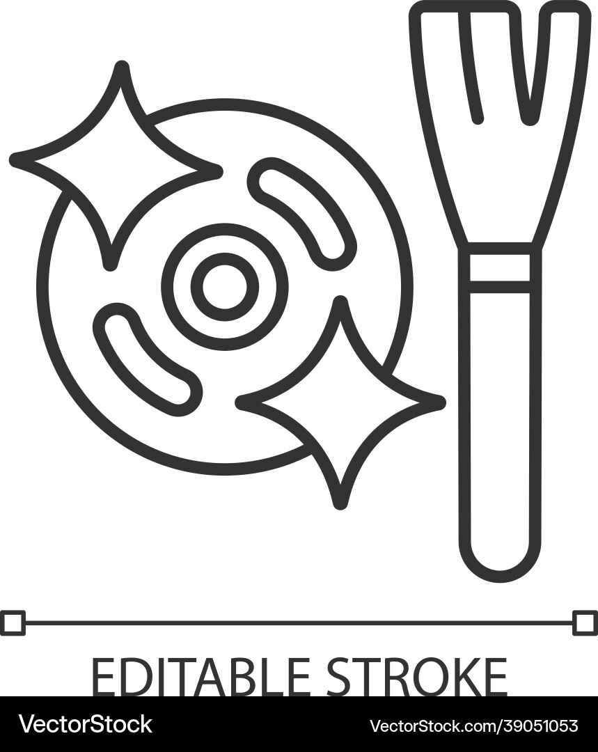 Clean motor after use linear manual label icon Clean motor after use linear manual label icon vector image