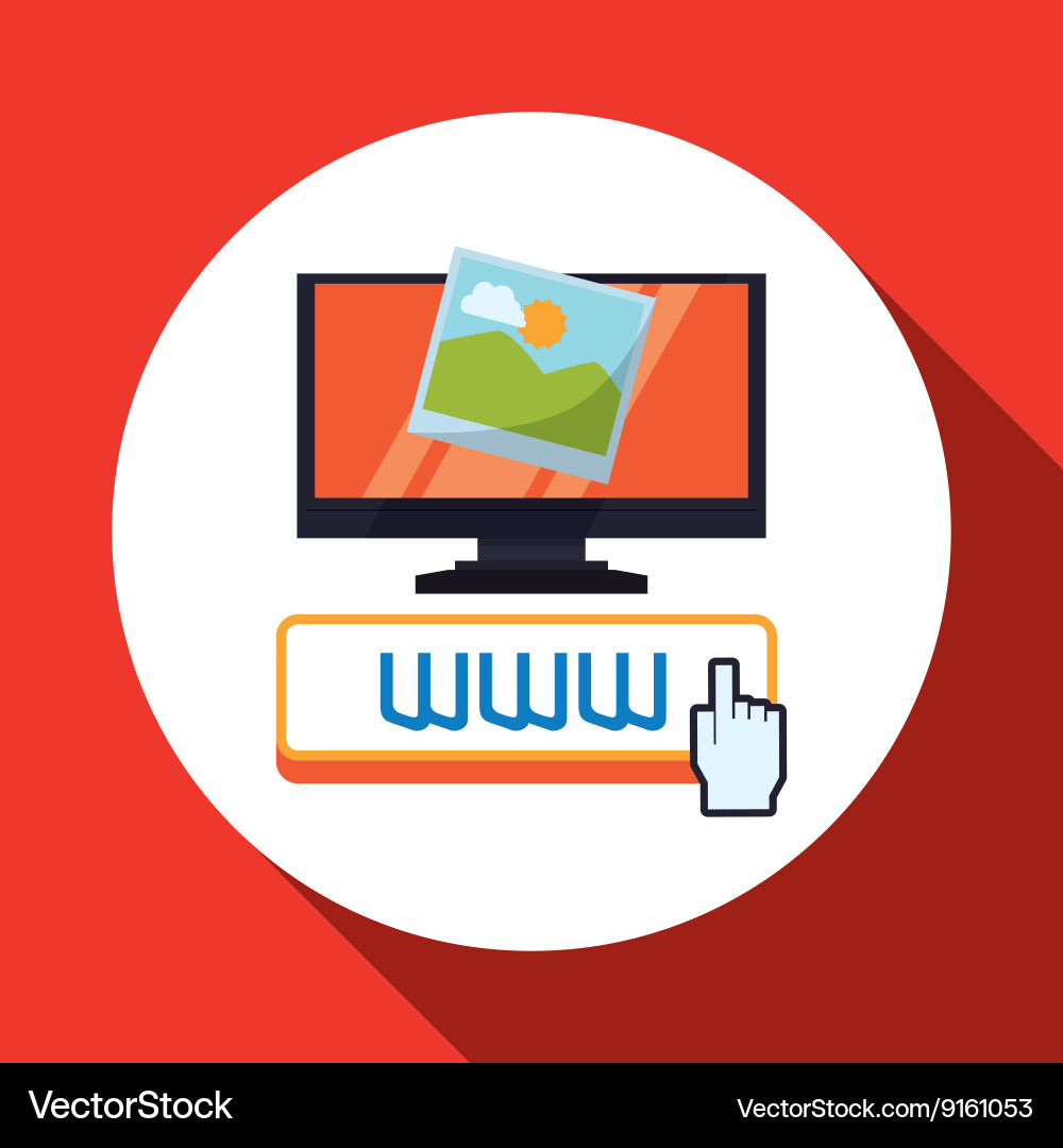Cloud computing design media icon isolated Vector Image