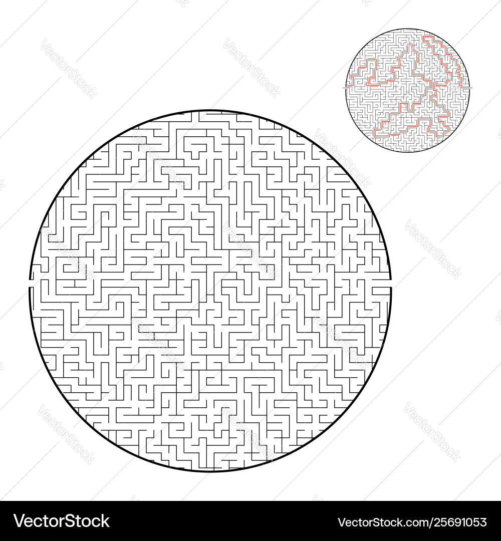 Difficult big maze game for kids and adults Difficult big maze game for kids and adults vector image
