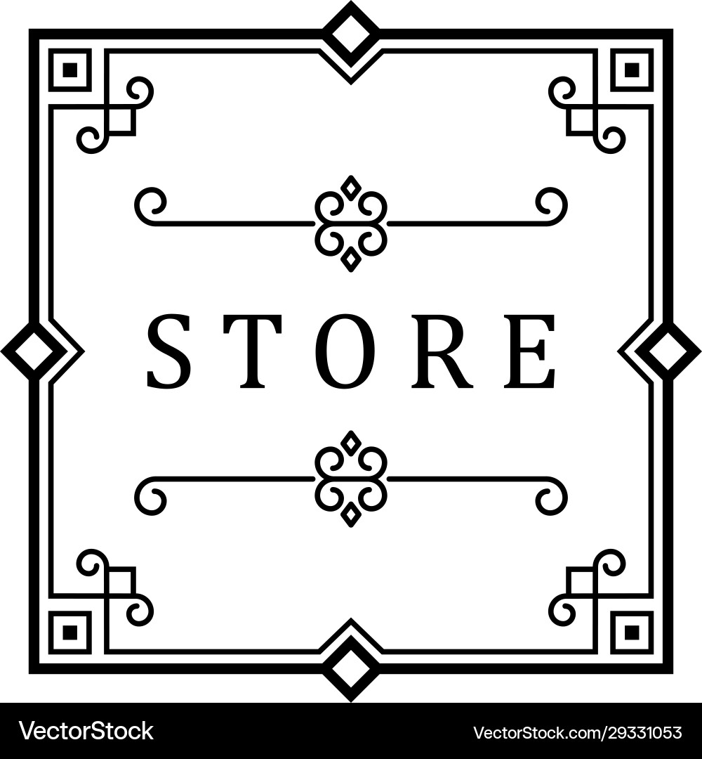 Frame with borders vector image