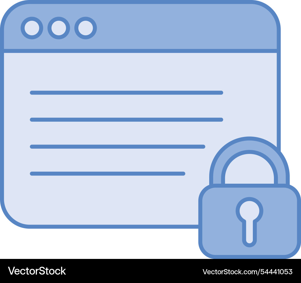 Information security technology Royalty Free Vector Image