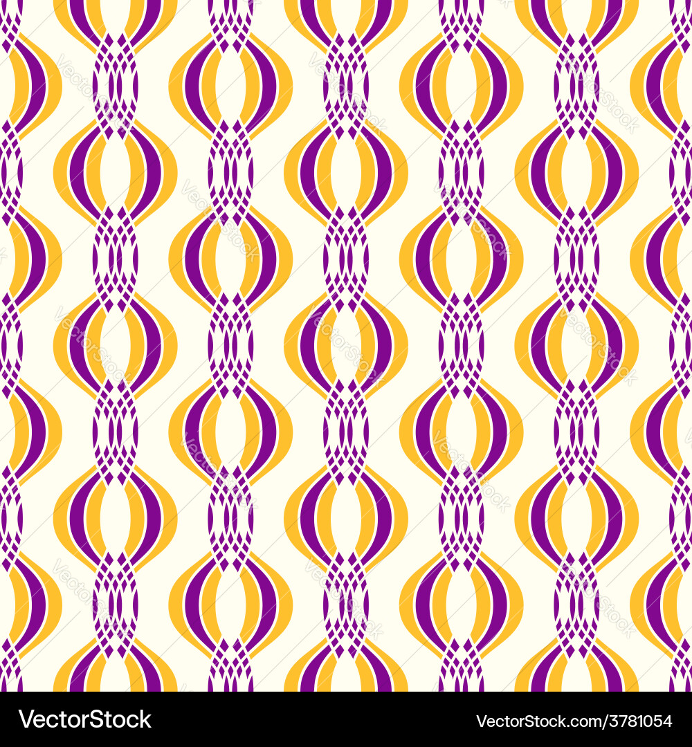 Abstract geometric ogee pattern vector image