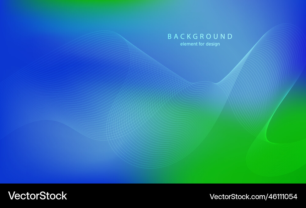 Abstract gradient background wave element Abstract gradient background wave element vector image