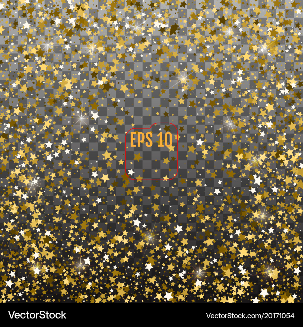 Abstract transparent modern pattern with gold Vector Image