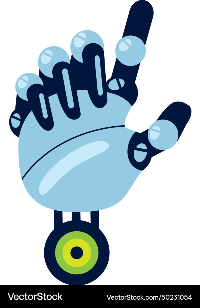 Advanced robotics hand Vector Image