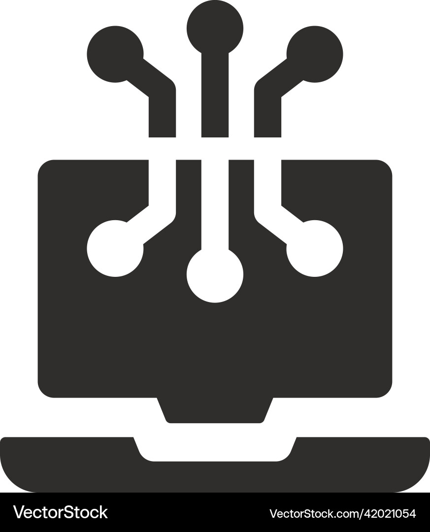 Digital Data Connection Icon vector image