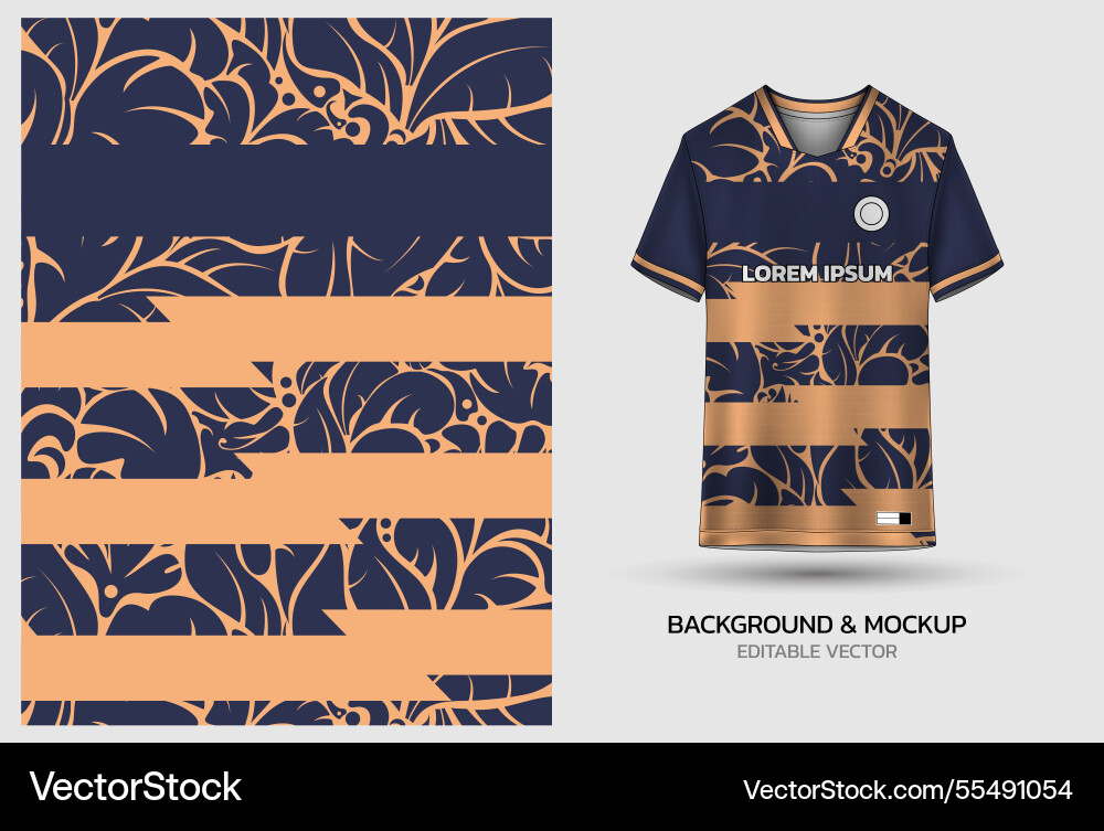 Jersey mockup and background pattern design Jersey mockup and background pattern design vector image
