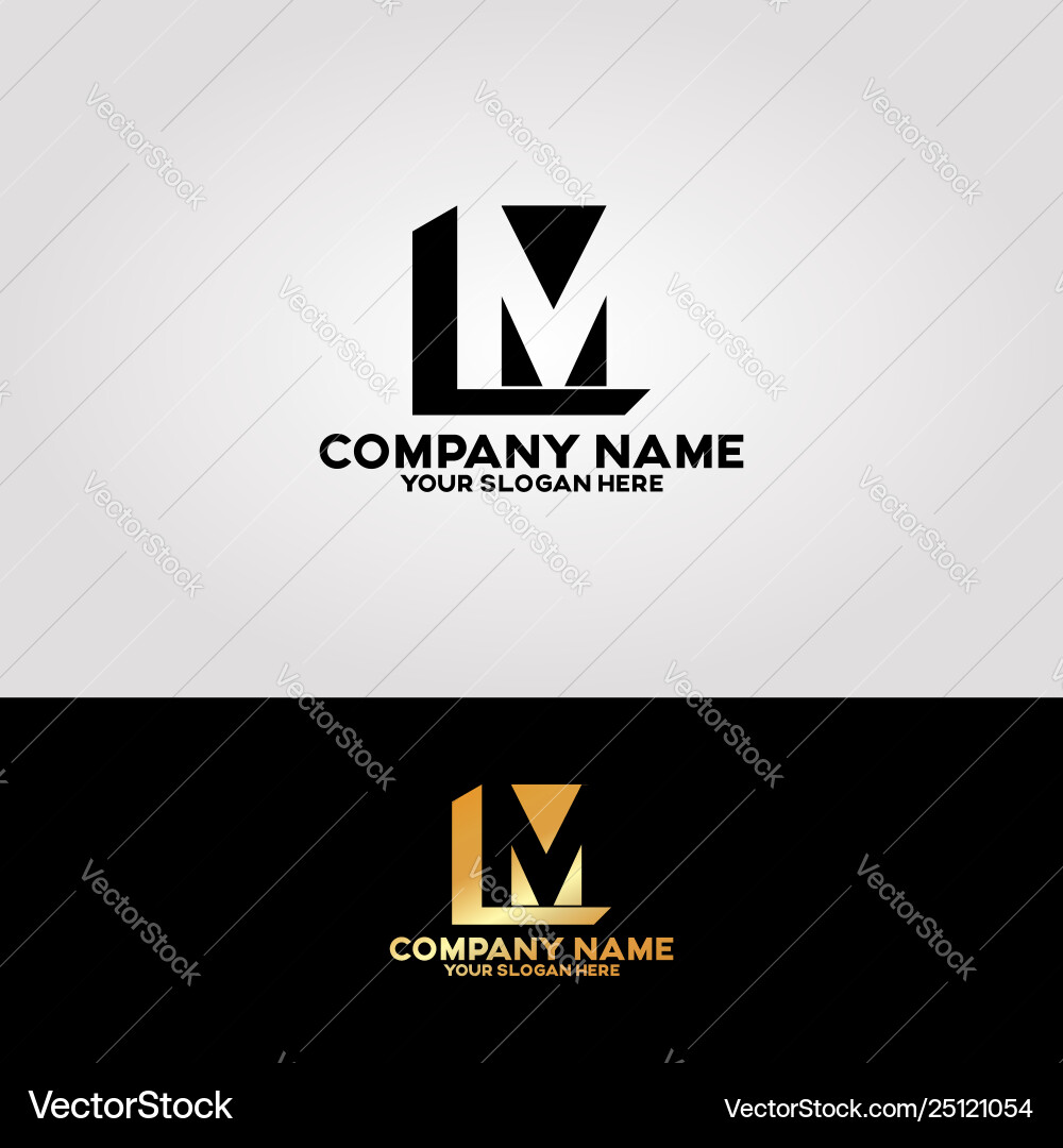 Logotyp kreativer eleganter Buchstabe m und l 10 Logotyp kreativer eleganter Buchstabe m und l 10 vektorbild