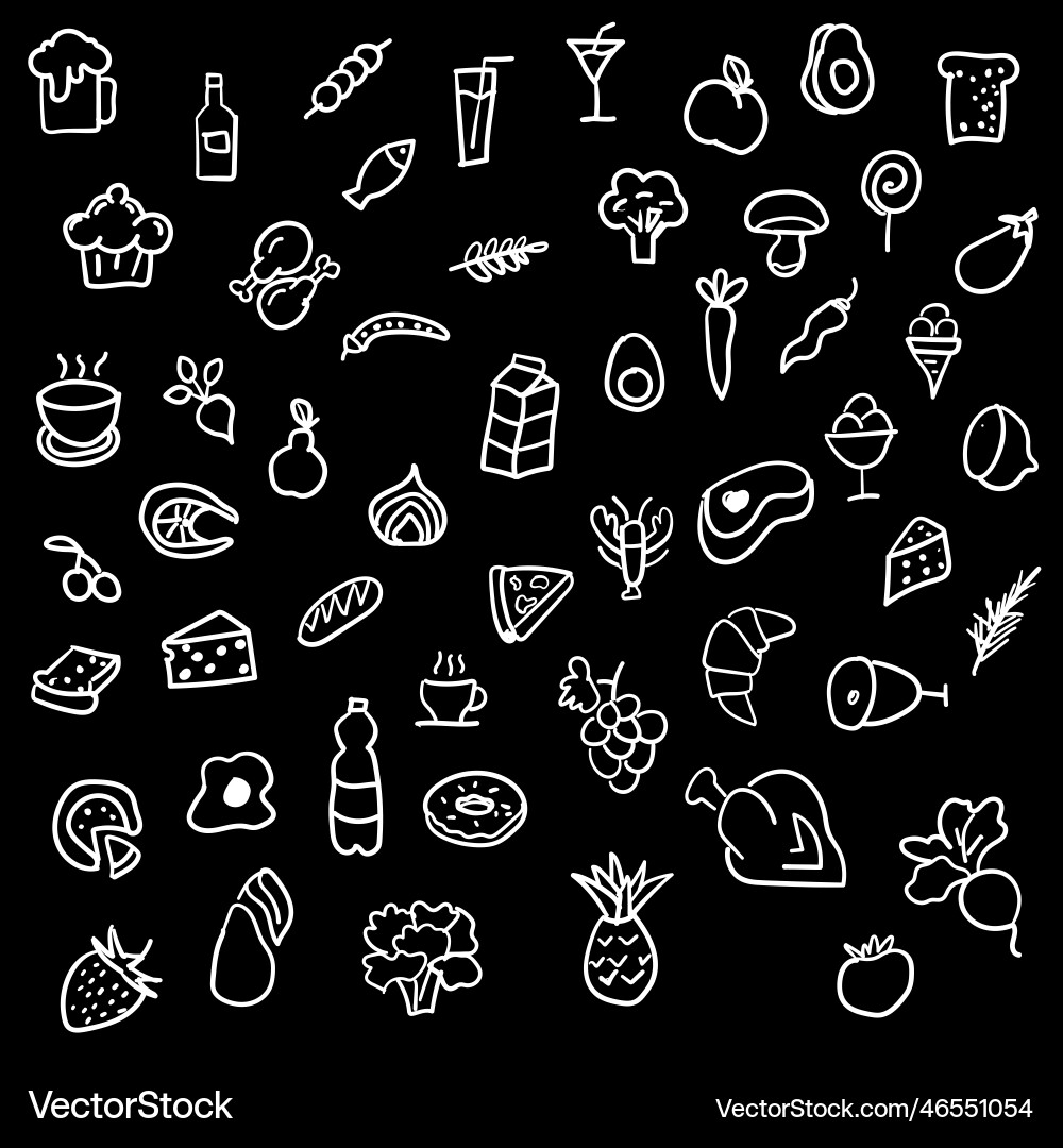 Seamless pattern with icons Vector Image