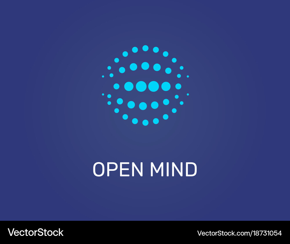 Tech Innovation Icon - Abstract Globe vector image