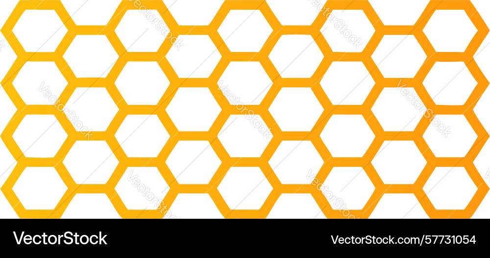 Vibrant honeycomb hexagon abstract pattern design vector image