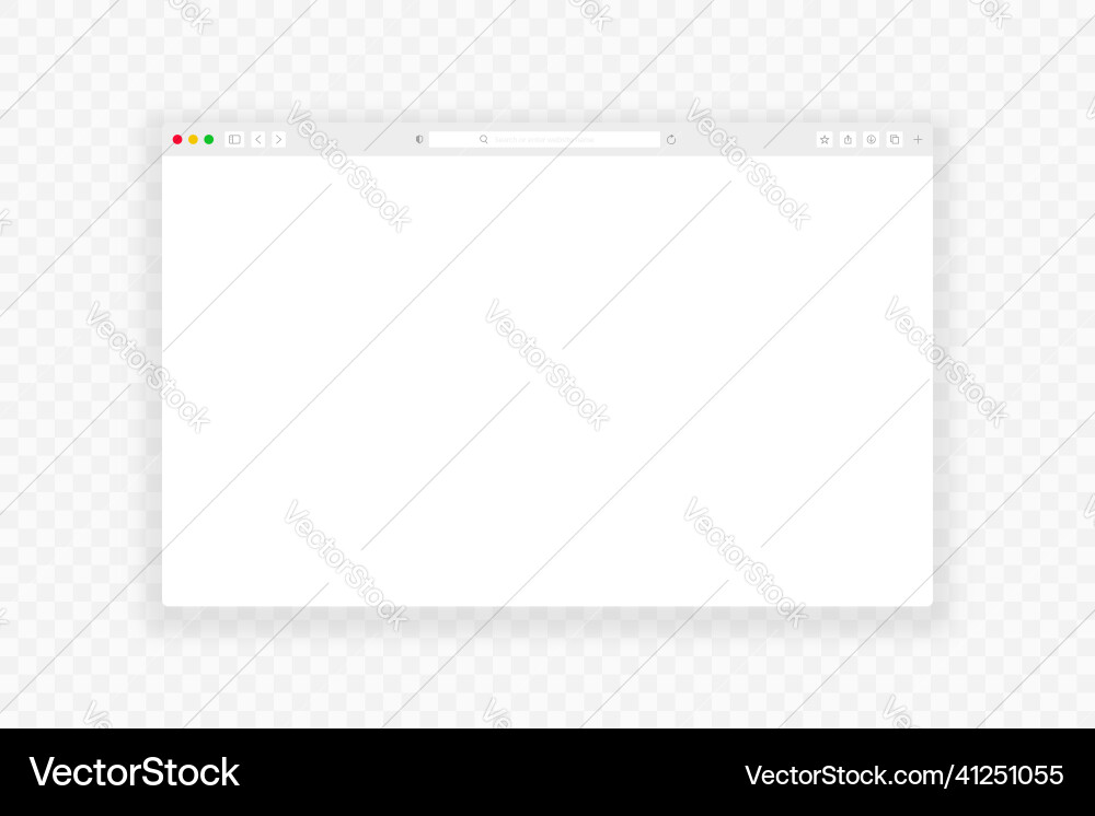 Browser Window Mockup vector image