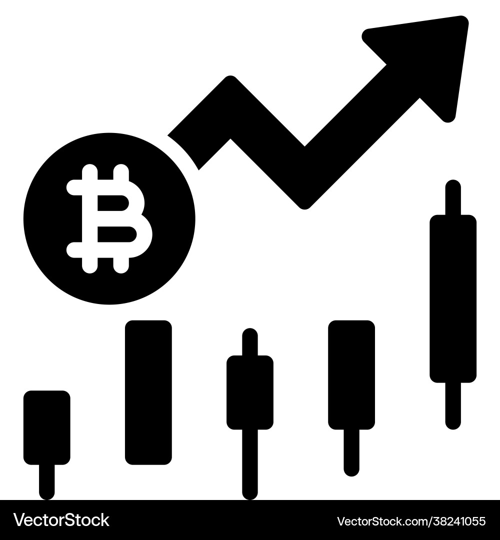Bullish trend icon cryptocurrency related – Royalty-Free Vector |  VectorStock