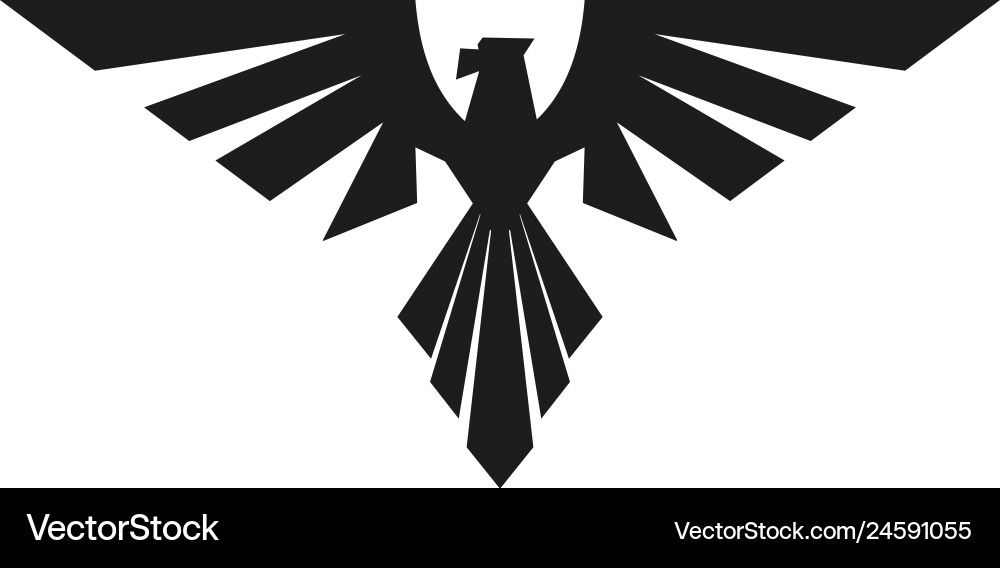 Heraldic eagle logo Royalty Free Vector Image - VectorStock