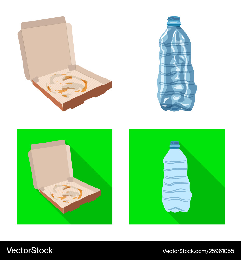 Isolated object dump and sort logo set vector image