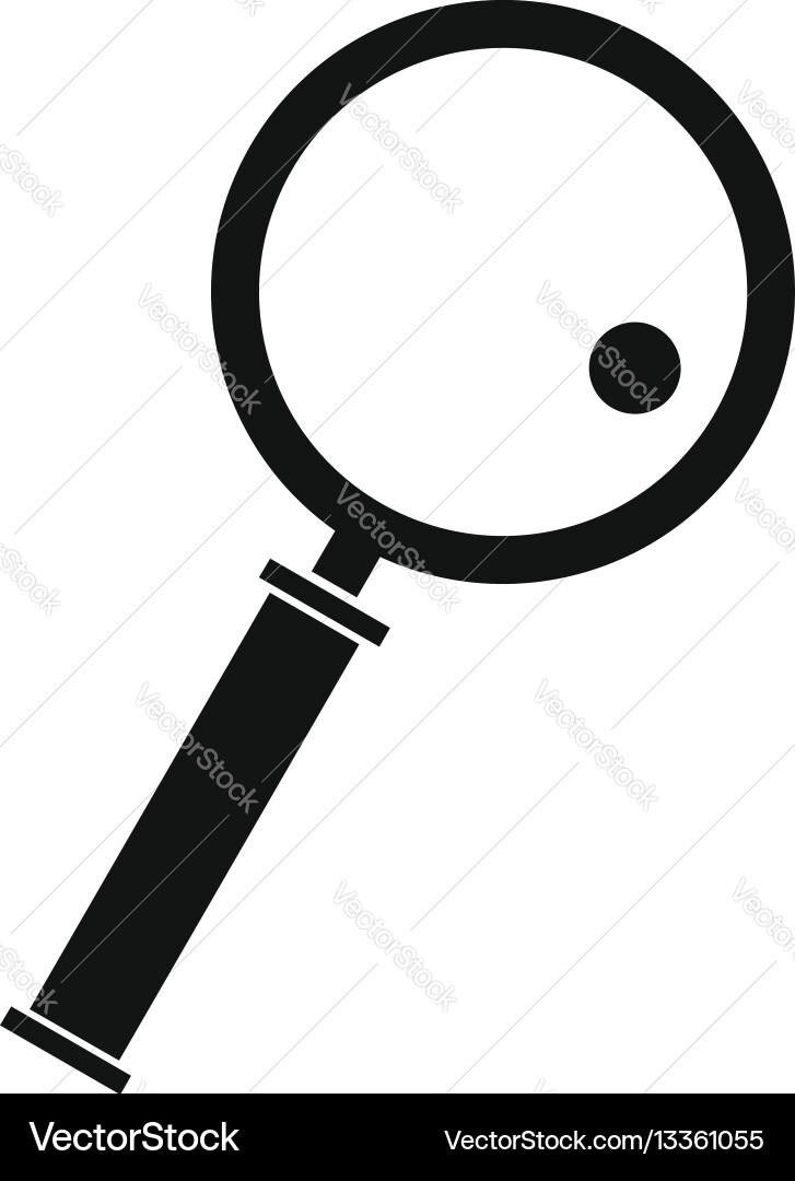 Loupe icon simple style Vector Image