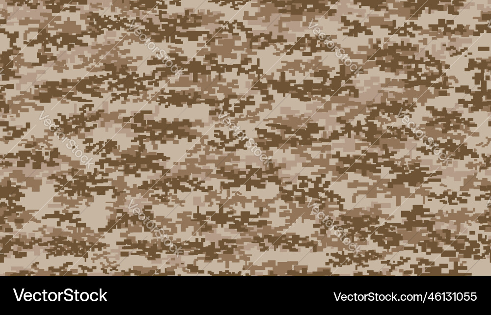 Pixel Wüste Sand Camouflage nahtloses Muster Pixel Wüste Sand Camouflage nahtloses Muster vektorbild