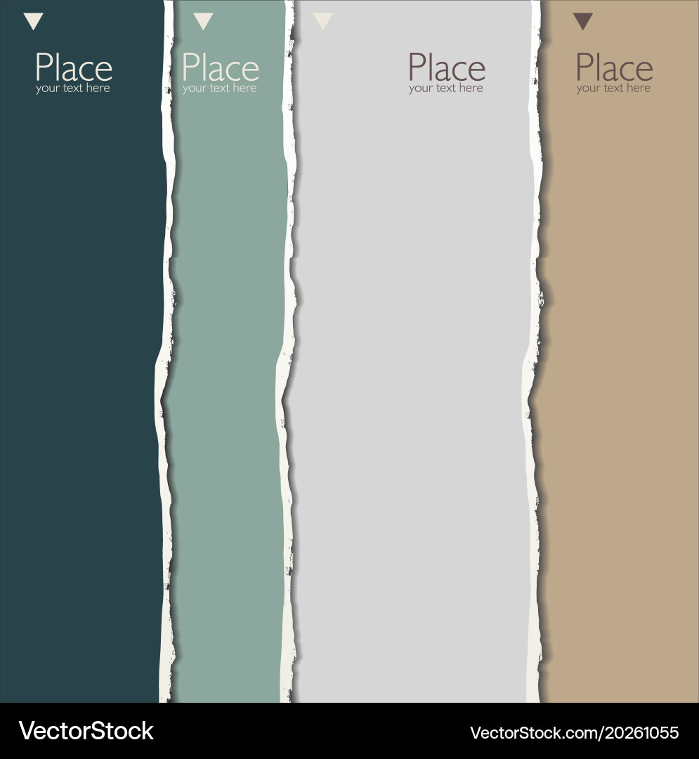 Torn paper background with space for text 5 vector image