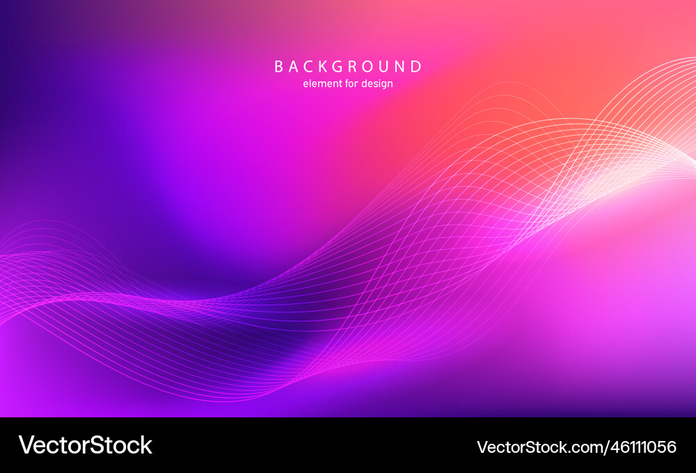 Abstract background wave element for design Vector Image