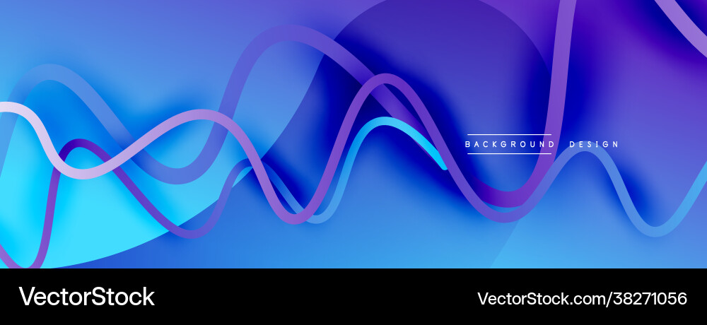 Abstract gradient background with wave line Abstract gradient background with wave line Vector Image