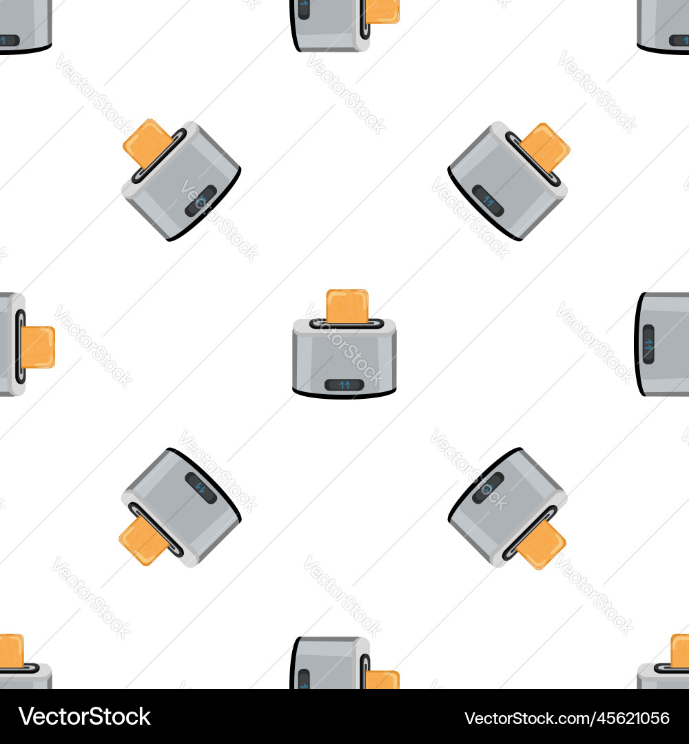 Digital toaster pattern seamless Digital toaster pattern seamless vector image