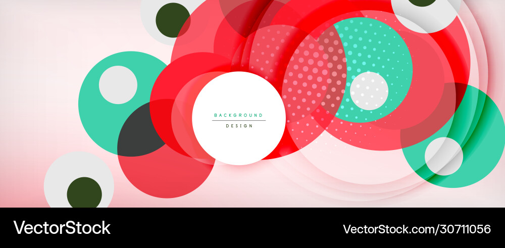 Dynamic Circle Abstract Background vector image