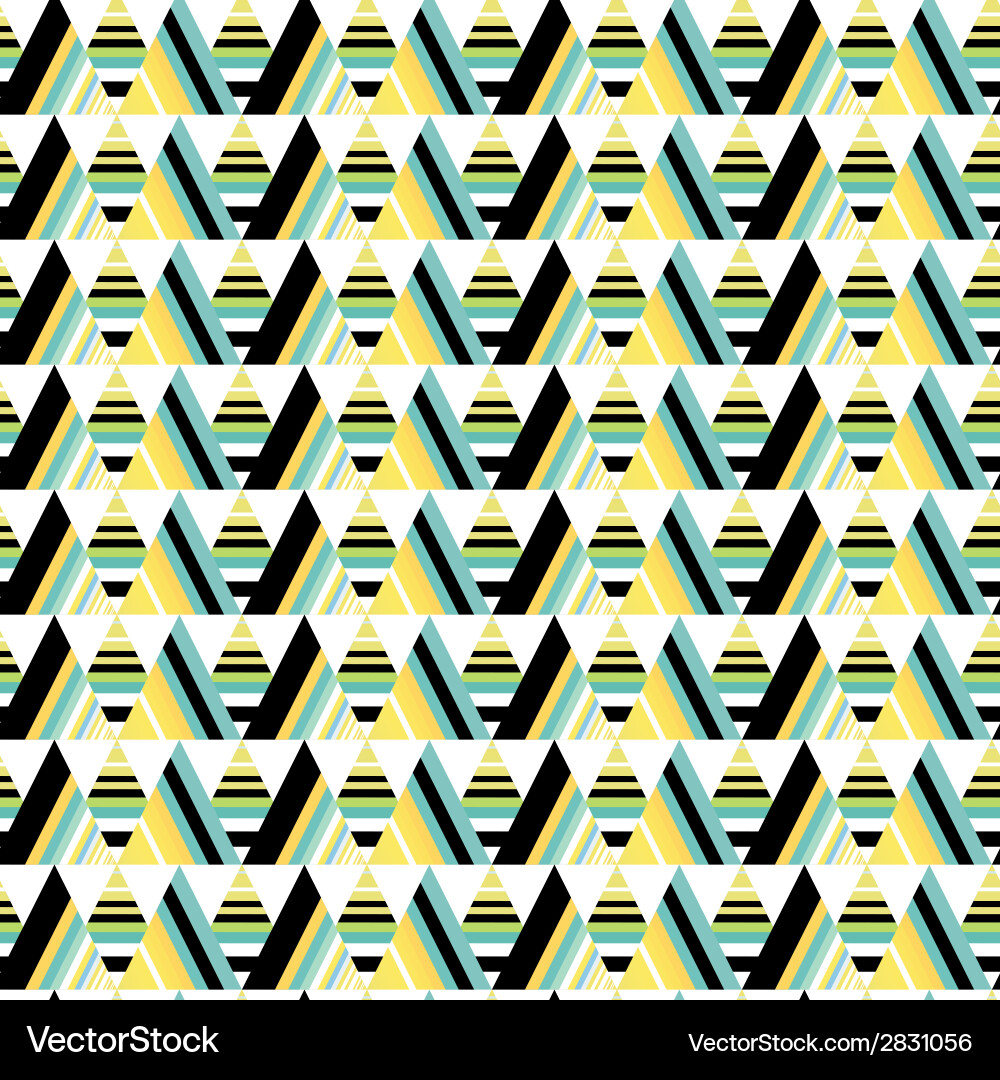 Green Triangle Pattern vector image