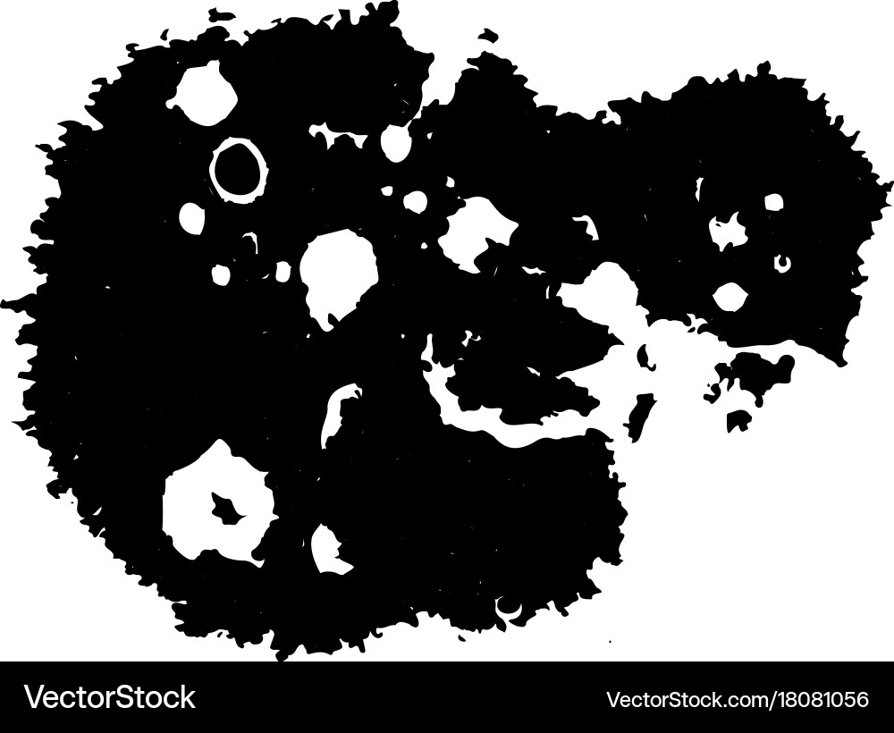 Ink blob or drop vector image