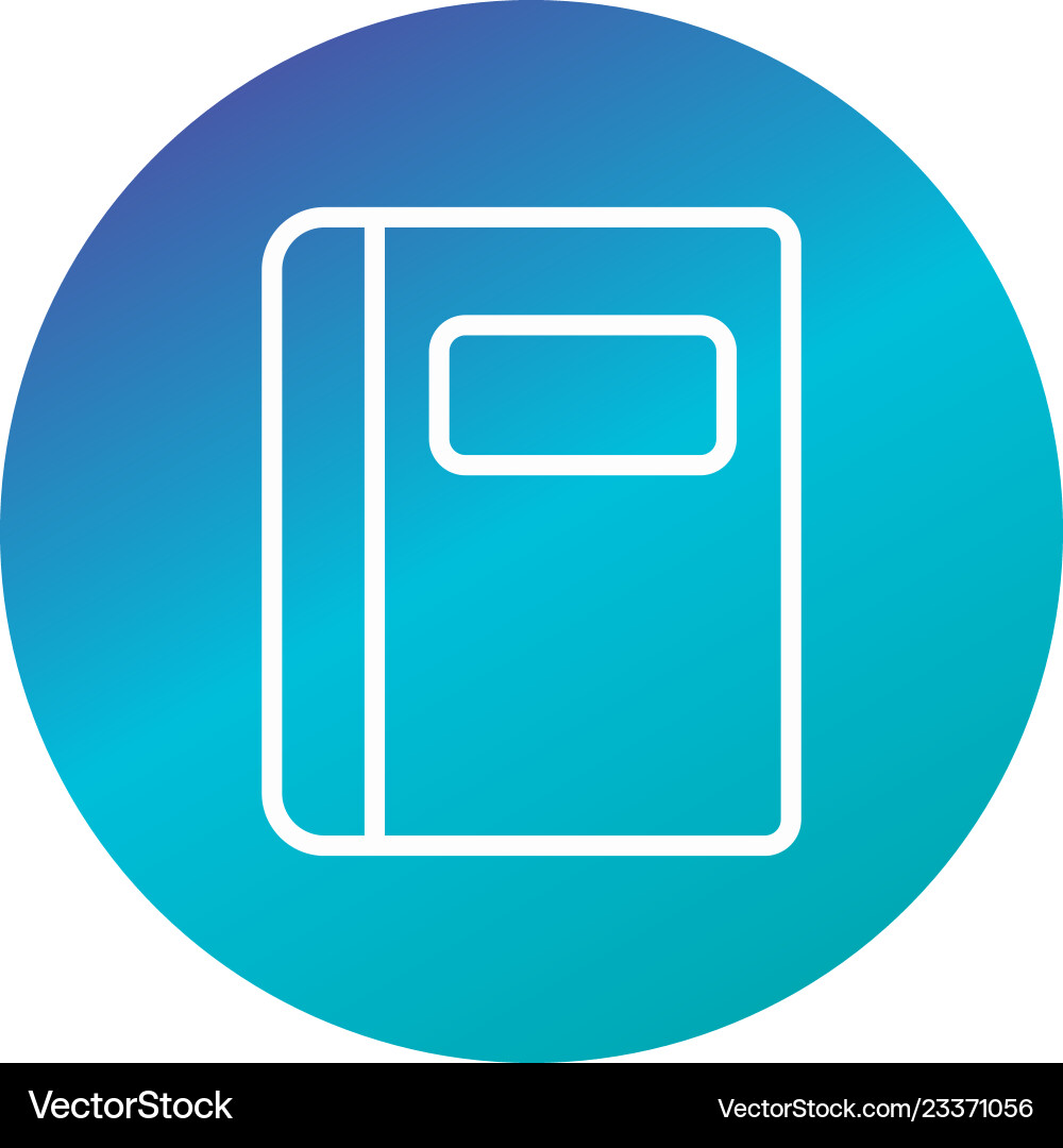 Notebook icon vector image
