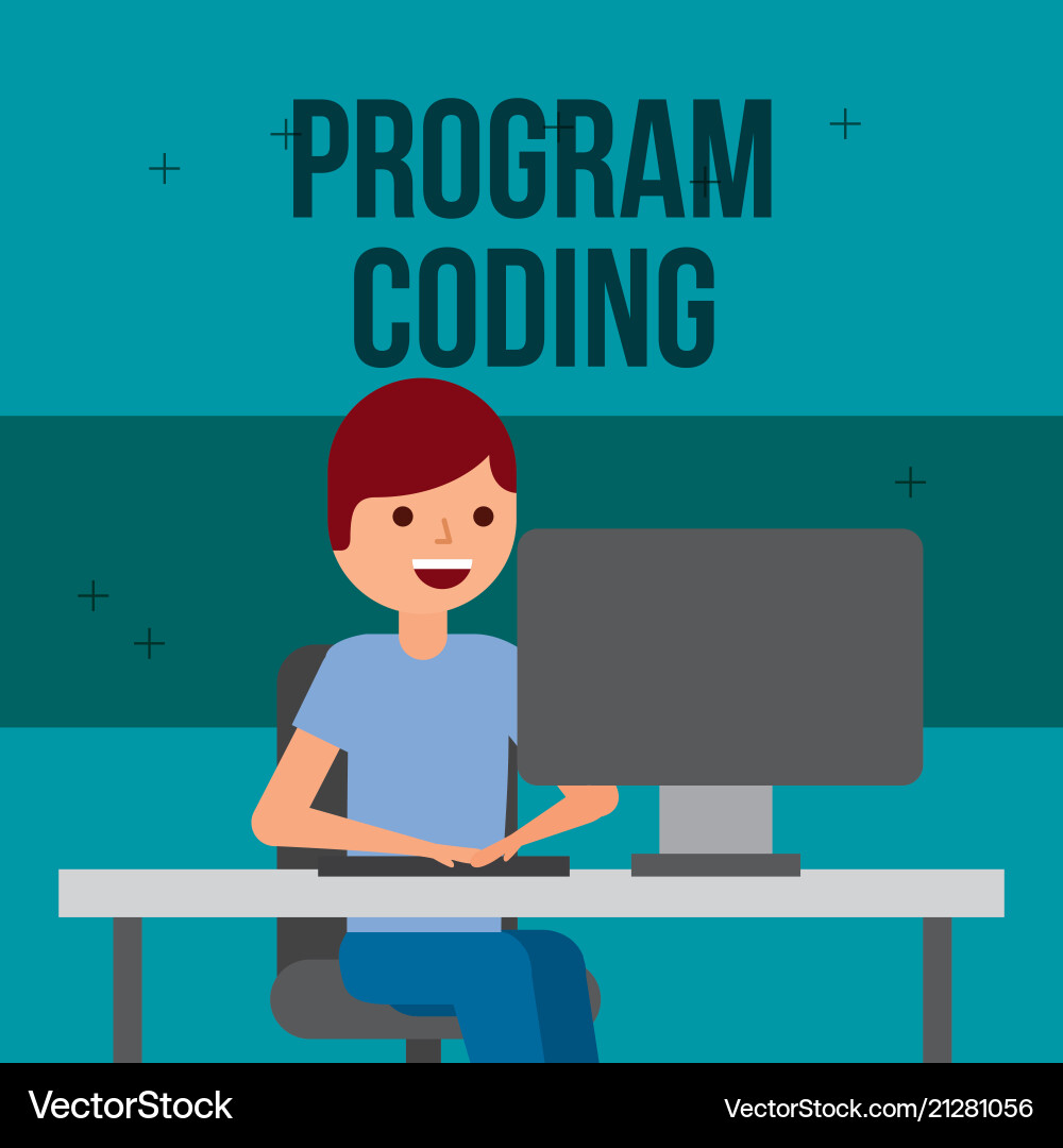 Program coding website vector image
