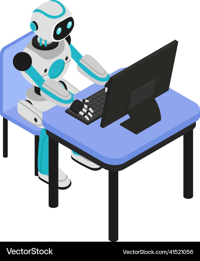 Robotic Process Automation vector image