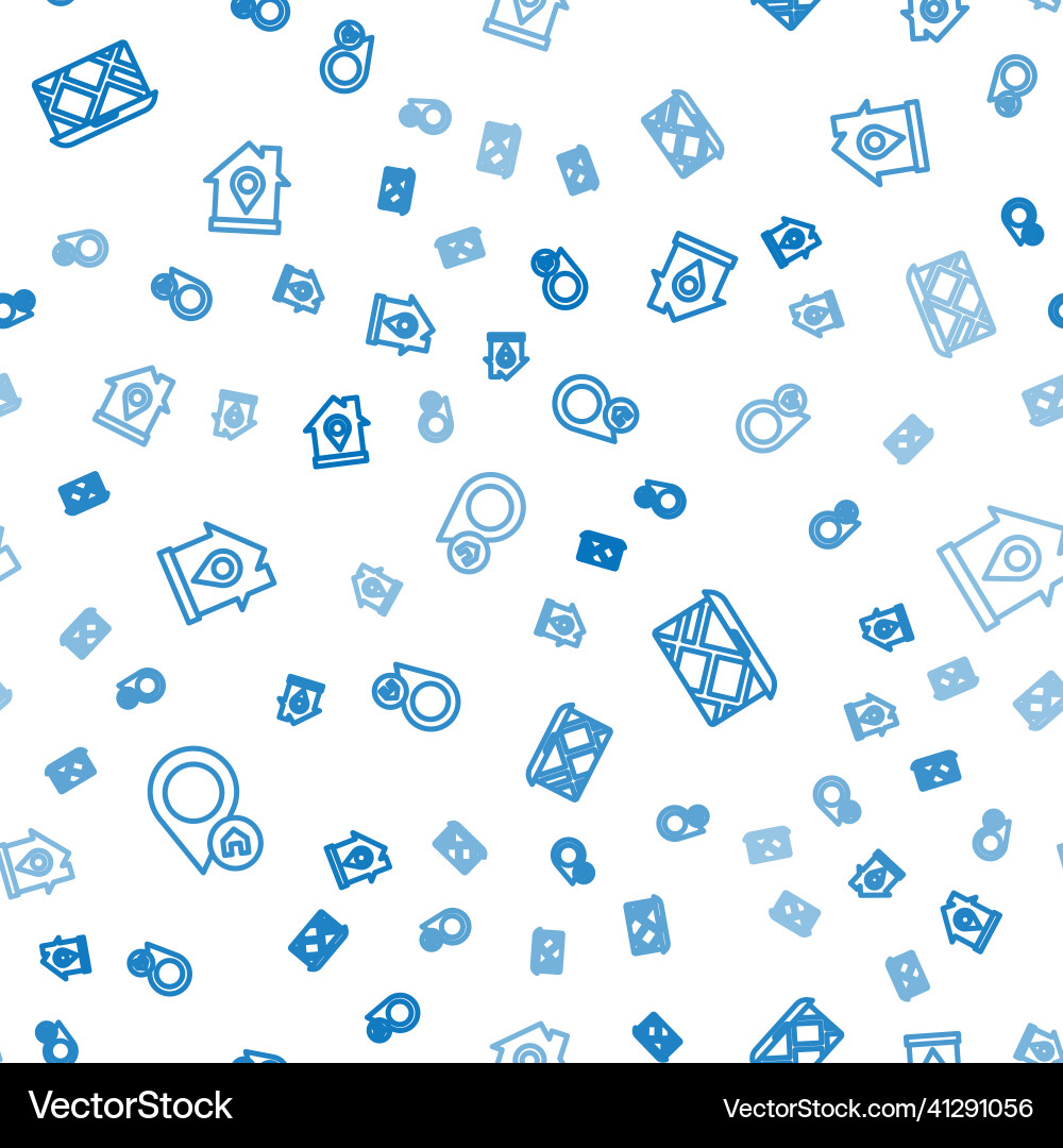 Set line location with house city map navigation Set line location with house city map navigation vector image
