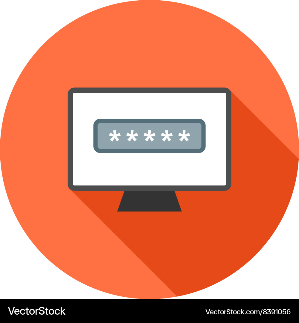 System password Vector Image