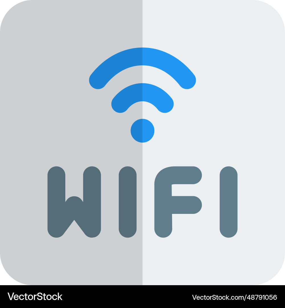 Wireless wi-fi technology used to link computers Vector Image