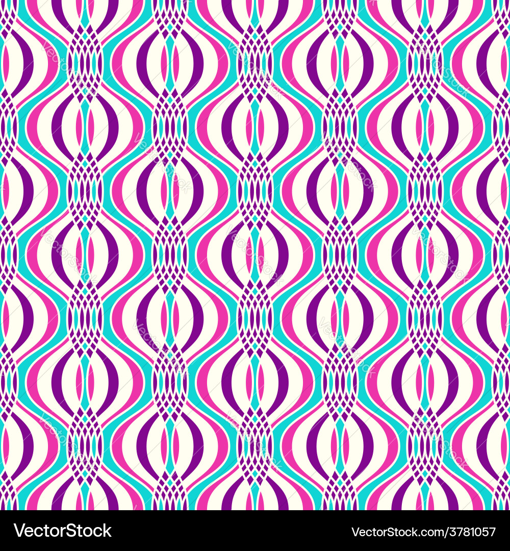 Abstract geometric ogee pattern vector image