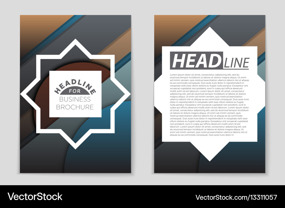 Abstract layout background set for art Vector Image