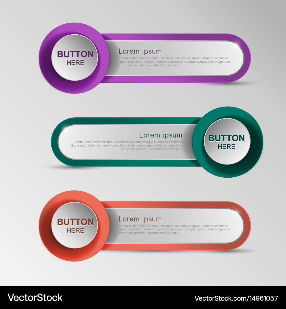 Advanced technology button sort messages v2 vector image