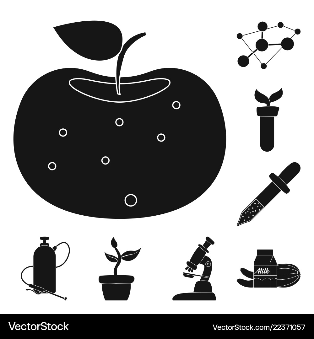 Design of and icon set stock sy Design of and icon set stock sy vector image