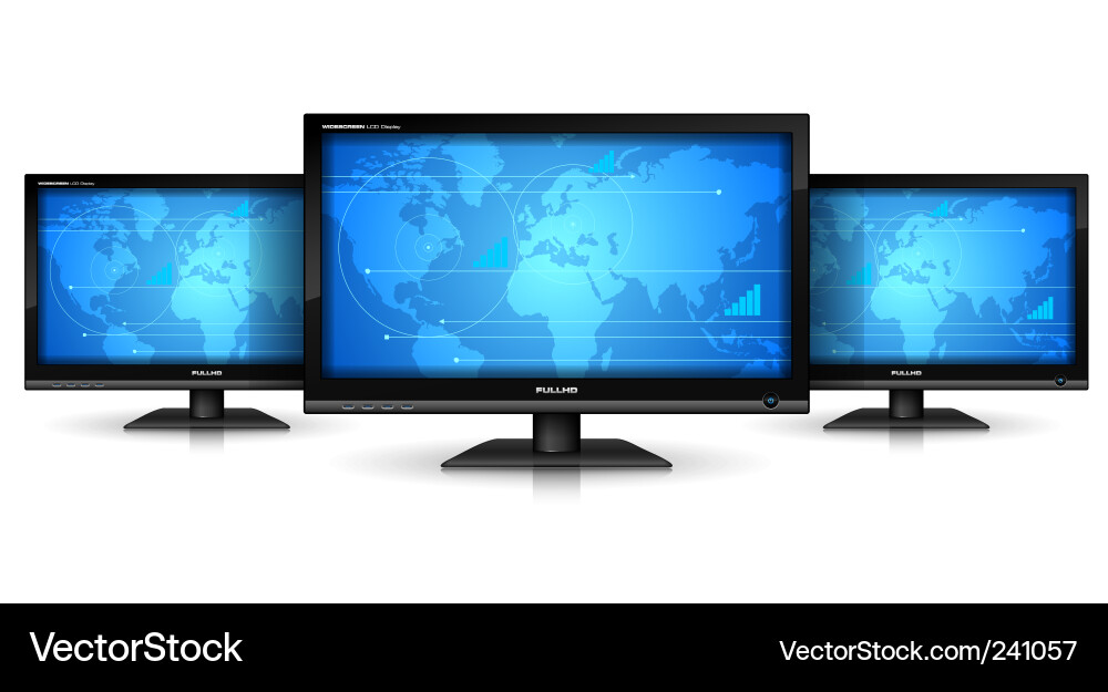 Digital Display Technology vector image