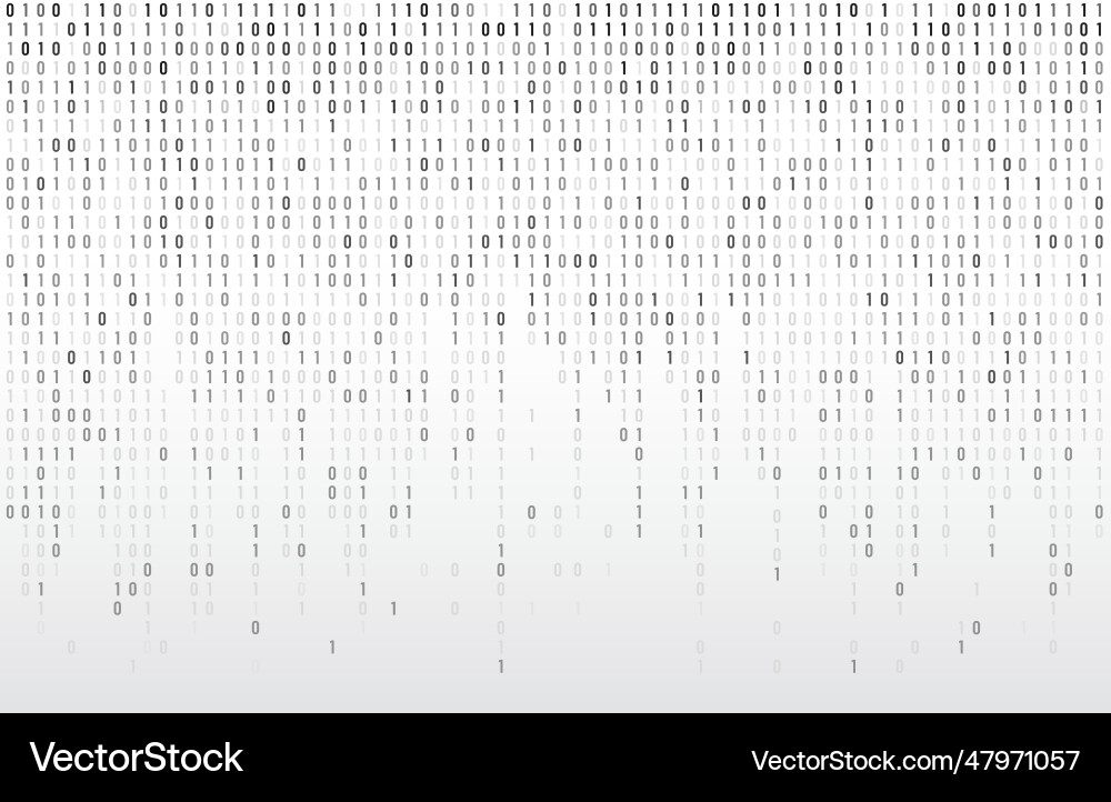 Digitale binäre Code Computer Matrix Daten fallen Digitale binäre Code Computer Matrix Daten fallen vektorbild